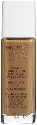 #ad 3 Pack Revlon Nearly Naked Liquid Makeup Broad Spectrum SPF 20 Natural Tan $25.59