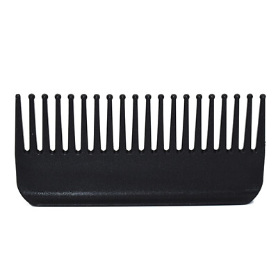 #ad Teeth Wide Tooth Comb Black PP Plastic Heat Resistant Wide Tooth Comb for8789 AU $10.88