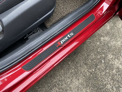 #ad Auto Accessories Rubber Car Door Sill Guards Scuff Plate Protector Strip Sticker $27.49