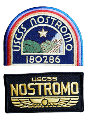 #ad USCSS Nostromo Enlisted 4quot; DELUXE Uniform Patch Set of 2 Alien Movie $14.99