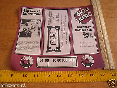 #ad KFRC 610 AM radio HITS songs flyer 1979 The Muppet Movie The Knack $5.60