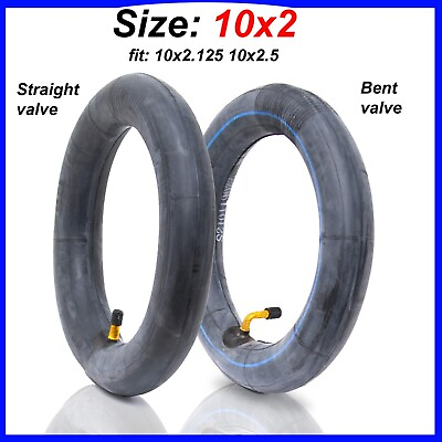 #ad Inner Tube 10x2 Tire Straight amp; Bent Valve fit 10x2.125 amp; 10x2.5 Scooter Bike $7.99