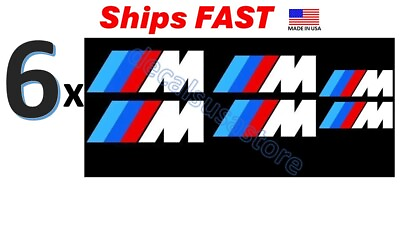 #ad 6 x BMW M Caliper decals Heat Resistant Free Shipping $15.99