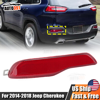 #ad Left Driver Rear Bumper Reflector Light Lamp For Jeep Cherokee 2014 15 16 17 18 $16.98