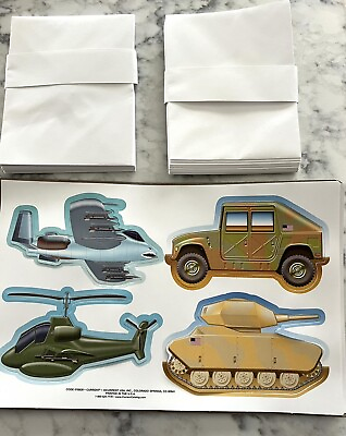 #ad Vtg Current Inc Military Vehicle Valentine’s Day Cards Jet Tank Truck Helicopter $28.00