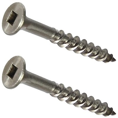 #ad #8 Stainless Steel Deck Screws Square Drive Wood and Composite Decking All Sizes $15.33