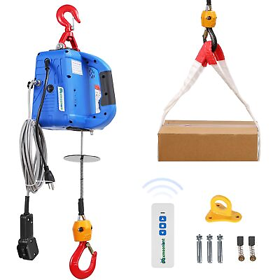 #ad 1100lb Power Electric Hoist with Wireless Remote Control amp; Corded Controller ... $239.21