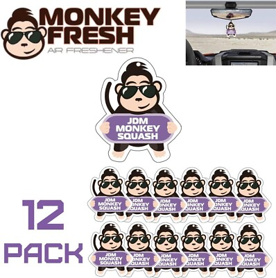 #ad 12 pcs Monkey Fresh Hanging Car Air Freshener JDM Squash Scent cs x3 $19.95