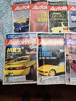#ad Autoweek Magazine 1980 90s. 13 Issues $99.99