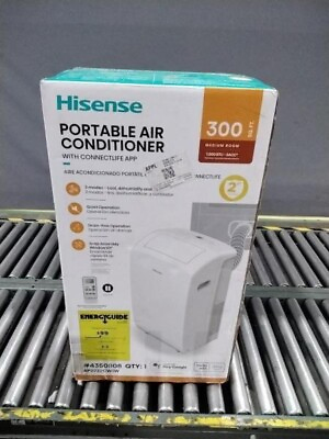 Hisense 7000 BTU White Vented Wi Fi enabled Portable Air Conditioner MSRP $399 $199.00