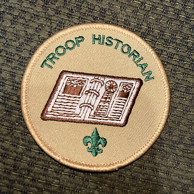 #ad Used Current Boy Scout Troop Historian Position Patch $2.25
