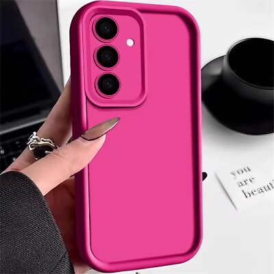 #ad Phone Case For Samsung S24 S23 Ultra A55 A54 A14 ShockProof Silicone Slim Cover GBP 3.99