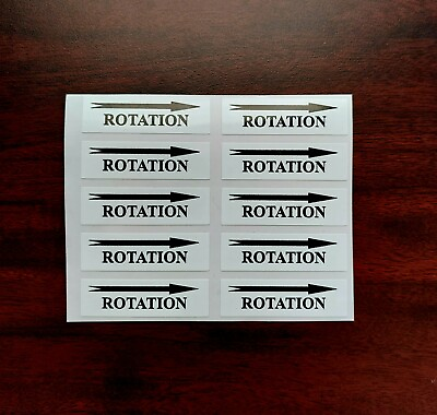 #ad ROTATION RIGHT sticker Multi Color Brand New Free Shipping 10 pack $9.48