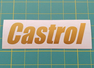 #ad #ad Castrol Decal Logo Sticker Synthetic Oil Lubricant Racing Motorcycle Race $4.00
