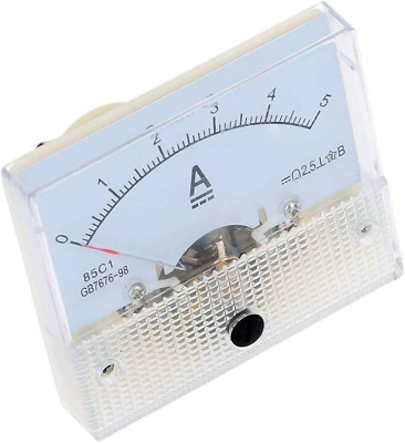 #ad DC 5A Analog Current Panel 85C1 A Amp Ammeter Gauge Meter 2.5 Accuracy for Auto $12.95
