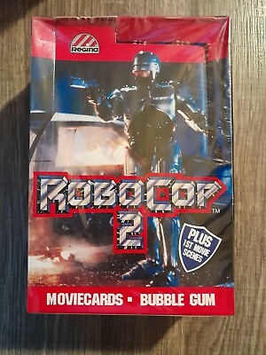 #ad 1990 Regina Robocop 2 Box 48 Packs Factory Sealed 2 $200.00