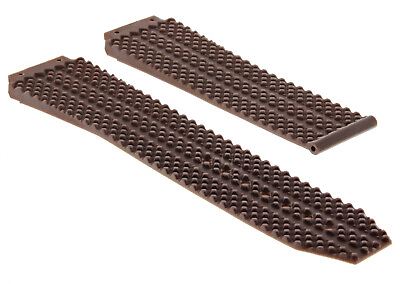 #ad 25MM RUBBER WATCH STRAP BAND CLASP FOR HUBLOT CERAMIC FUSION H BIG BANG BROWN $24.95