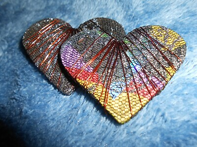 #ad Handmade Valentine double heart pin $9.99