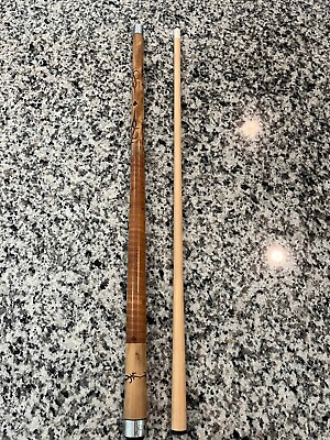 #ad Outlaw Brown Stained OL20 Burned Tribal Spade Billiards Cue Stick 20 game use $165.00