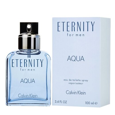 #ad #ad Eternity Aqua by Calvin Klein 3.3 3.4 oz EDT Cologne for Men New In Box $27.34