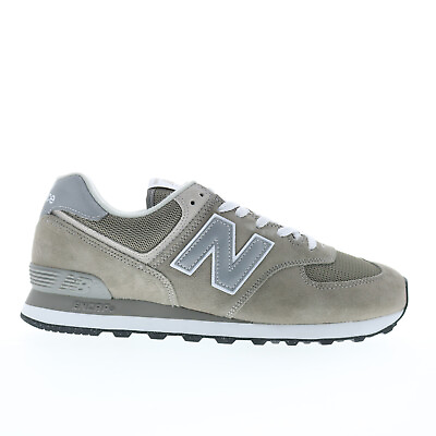 #ad New Balance 574 XML574EVG Mens Gray Suede Lace Up Lifestyle Sneakers Shoes $89.99