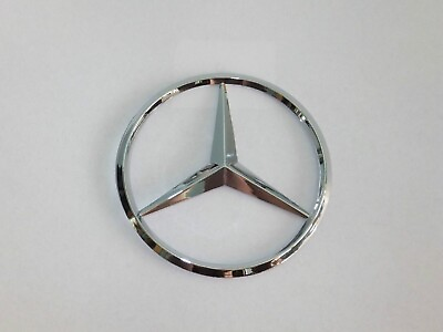 #ad New for Mercedes Chrome Star Trunk Emblem Badge 90mm $9.99