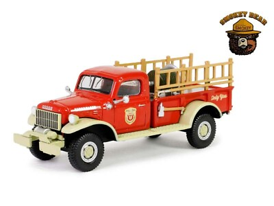 #ad 1946 Dodge Power Wagon Fire Truck 1:64 Scale Model Greenlight 38060A $12.95