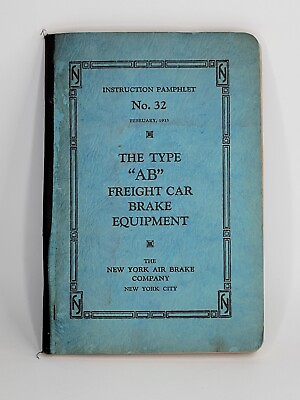 #ad 1933 New York Air Brake Company The AB Freight Car Brake Equipment Railroad $18.00