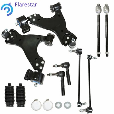 #ad 12pc Suspension Kit Control Arms Ball Joints Tie Rod Ends For 07 16 GMC Acadia $134.03