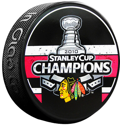 #ad 2010 Chicago Blackhawks NHL Stanley Cup Champions InGlasco Hockey Puck $8.96