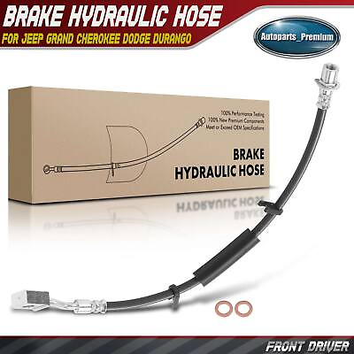 #ad Front Left LH Brake Hydraulic Hose for Jeep Grand Cherokee 11 15 Dodge Durango $16.99