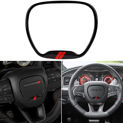 #ad #ad Fits For Challenger Charger 2015 Durango Accessories Steering Wheel Trim Cover $6.95