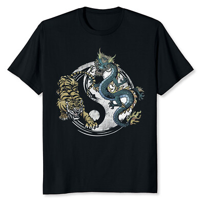 #ad NEW LIMITED Asian Dragon Tiger Yin Yang Tiger Cool Gift Idea Tee T Shirt S 3XL $22.54