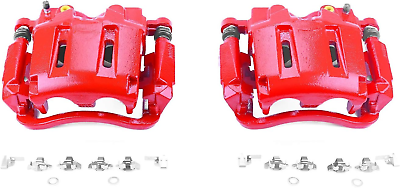 #ad Front S5022 Pair of High Temp Red Powder Coated Calipers $368.99