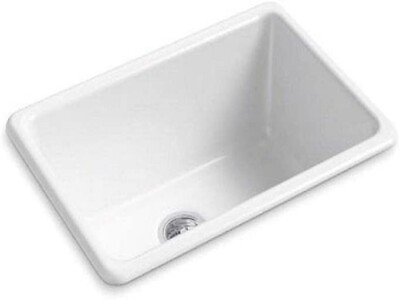 #ad Kohler K 5708 0 Iron Tones 27quot; Undermount Drop In 1 Basin Cast Iron Kitchen Sink $598.28