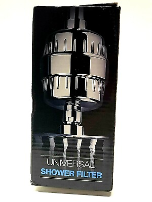 #ad Universal Shower Filter with Replaceable 8 Stage Filter Cartridge Chrome $6.84