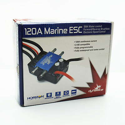 #ad Dynamite 120A Brushless Marine ESC Electronic Speed Control 2 6S DYNM3875 $134.99