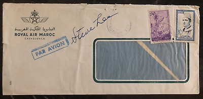 #ad 1930s CasaBlanca Morocco Royal Air Window Airmail cover $39.99