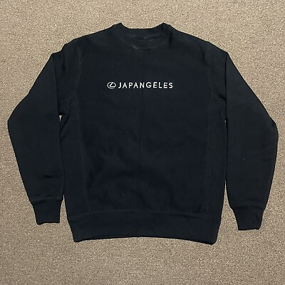 #ad Japangeles x Lexus black crewneck sweatshirt mens XS Embroidered $80.00