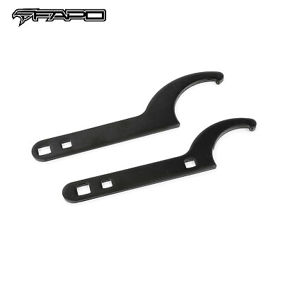 #ad FAPO Pair of Universal Coilover Adjustable Tool Spanner Wrench Black $11.99