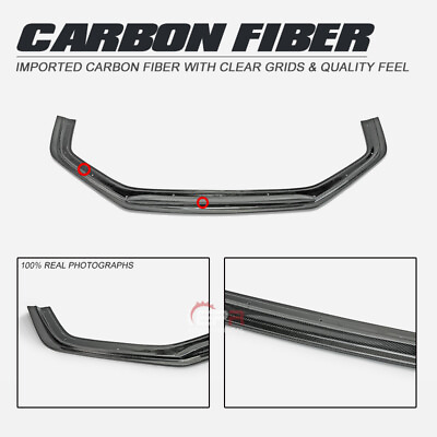 #ad #ad For Civic 17 Typ R FK8 VRS W Type Extension Front Bumper Lip Carbon Fiber $3159.07