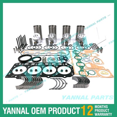 #ad 4D84 3 Engine Rebuild Kit With Gasket Bearing Valve For Yanmar Diesel engine $413.05