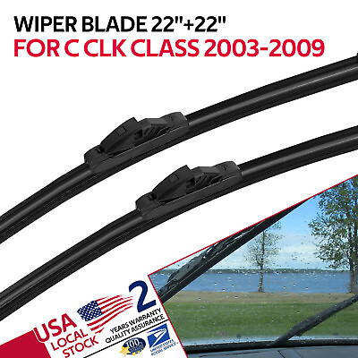 #ad OEM Windshield Wiper Blade Set of 2×22inch Fits For Mercedes Benz C CLK Class US $12.87