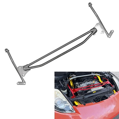 #ad Reinforced Front Upper Nismo Style Strut H Brace Bar For 03 09 Nissan 350Z Z33 $127.46