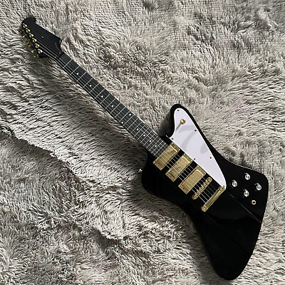 #ad Custom Firebird Electric Guitar HHH Pickups Mahogany Bodyamp;Neck Gold Hardware $239.00