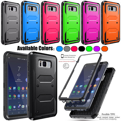 #ad For Samsung Galaxy S8 S8 Dual Layer Heavy Duty Shockproof Hard Phone Case Cover $13.99