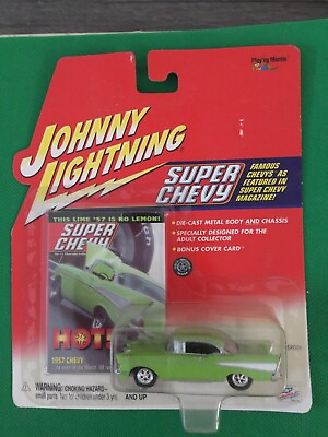 #ad 1957 CHEVY SUPER CHEVY SERIES by Johnny Lightning b201 $10.99
