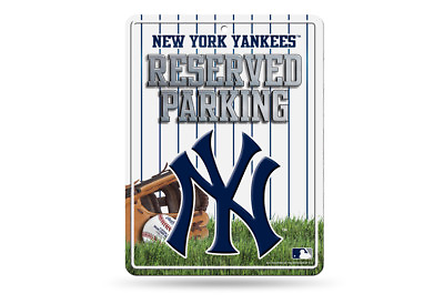 #ad NEW YORK YANKEES SIGN RESERVED PARKING METAL FAN MAN CAVE GARAGE 8 1 2quot;x 11quot; NY $14.99