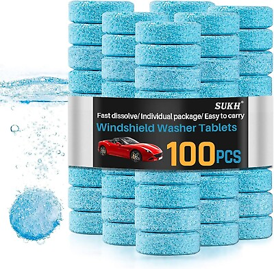 #ad Car Windshield Washer Tablets 150 PCS Washer Fluid Tablets Glass Cleaner Conce $10.70