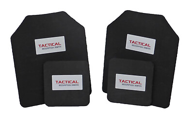 #ad Tactical Scorpion Body Armor Plates Trauma Pads 10mm 10x126x6 Set For AR500 $20.66